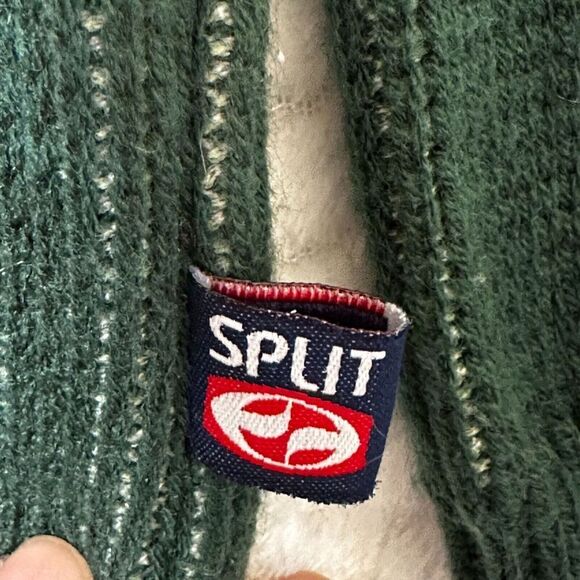 Split 500‎ Mens Geometric Knit Sweater L Green & Gray - Picture 16 of 16